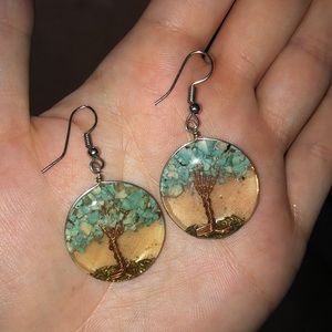 Gemstone earrings